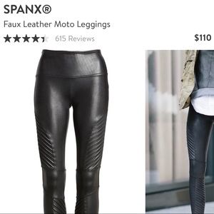 Spanx Moto High Waist Leggings